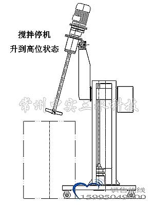 中實(shí)三水定制斜插式電動(dòng)升降攪拌機(jī)